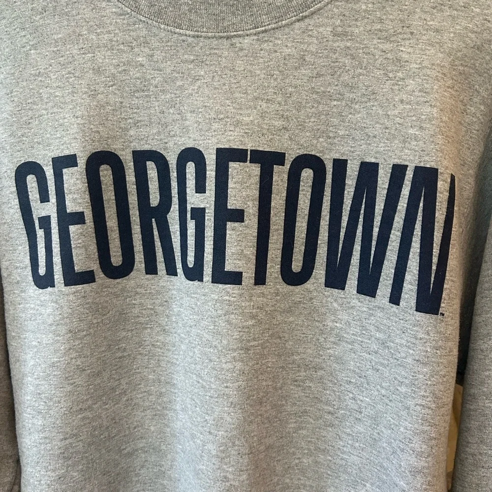 Georgetown Gray Crewneck Sweatshirt - Picture 2 of 5
